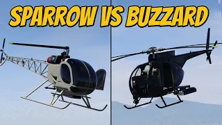 Sparrow VS Buzzard Attack Chopper | Which is the Better Buy? (GTA 5 Online)