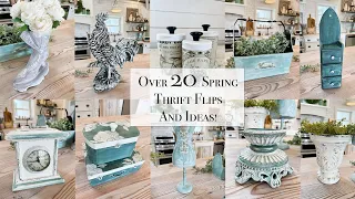 20 + Easy Thrift Flips Spring Decorating Ideas and DIY Paint Projects