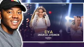 AMERICAN REACTS To Ingrid Jasmin - Eya - LIVE (Melodi Grand Prix 2024, Semi-Final 1)