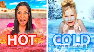 HOT vs COLD Pool Challenge!! *She SABOTAGED Her* ft. The KJAR Crew