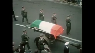 Thousands Pay Tribute at Éamon de Valera's Funeral, Dublin City, Ireland 1975