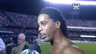 Ronaldinho Gaúcho - declaração polêmica - ATL-MG x SP - Libertadores 2013