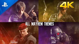 Resident Evil 4 Remake - The Mercenaries All Mayhem Mode Themes 4K