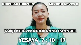 Bacaan, YESAYA 7:10-17 Khotbah Kristen #khotbahkristen #priscawalukouw #mtpjgmim #bacaangmim