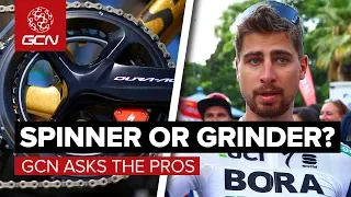 Spin Vs Grind? | GCN Asks The Pros At La Vuelta a España 2018