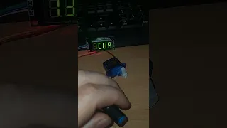 Работа серво-привода с arduino nano управление от энкодера и вывод угла поворота на дисплей tm1637