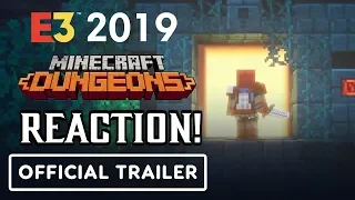 Minecraft Dungeons Gameplay Trailer REACTIONS!