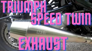 Triumph Speed Twin Exhaust - MUST LISTEN #triumph #exhaust