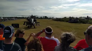 Helicopters take off after Austin F1