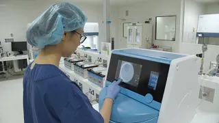 Behind the scenes in the IVF lab