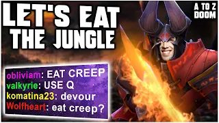 Grubby EATS The JUNGLE WITH DOOM! - A to Z Challenge - Dota 2