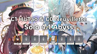 C0 Neuvillette Solo & C1 Hu Tao Solo Abyss 4.1 Floor 12