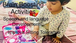 #speech and language therapy for#specialneeds #autism #brainboosting#sittingtolerance activity