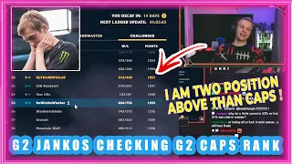 G2 Jankos Checking G2 Caps Rank