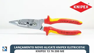 🇩🇪 LANÇAMENTO KNIPEX ALICATE MULTIFUNÇÃO VDE MÉTRICO 13 76 200 ME!