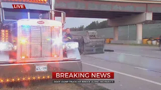 Dump Truck Hits Bridge Along Highway 11, ODOT Confirms