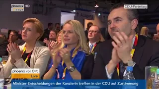 Rede der  Parteivorsitzenden Angela Merkel beim Bundesparteitag der CDU