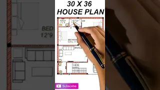 30 x 36 House Plan | 120 गज घर का नक्शा | 30 x 36 House Design | #30x36houseplan #2bhkhouseplan