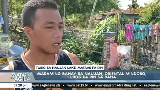 Maraming bahay sa Naujan, Oriental Mindoro, lubog pa rin sa baha