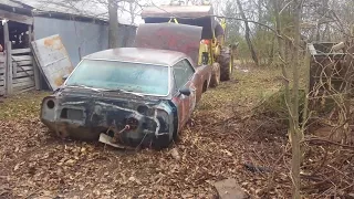 66 Chevelle project barn find outdoors