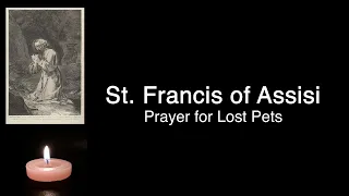 Prayer for Lost Pets - St. Francis of Assisi