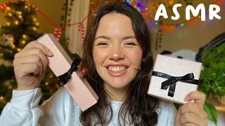 ASMR Christmas Gift Haul | tapping, crinkling, whispered