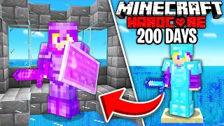 I Survived 200 Days in Hardcore Minecraft in an OCEAN ONLY World - PainDomination