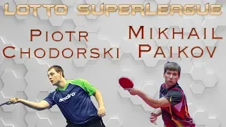 Mikhail Paikov vs Piotr Chodorski [Highlights ping pong]