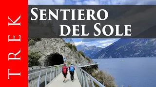 The path of the sun in Limone sul Garda