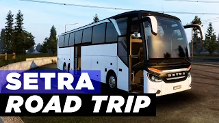 ROAD TRIP JALUR PESISIR MENGGUNAKAN BUS SETRA HDH TOP CLASS | EURO TRUCK SIMULATOR 2