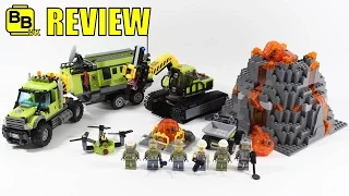 LEGO CITY VOLCANO EXPLORATION BASE 60124 SET REVIEW