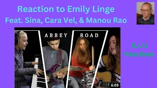 Reaction to Emily Linge, Sina, Cara Vel & Manou Rao - Abbey Road Medley (Beatles cover)