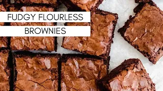 FUDGY Flourless Brownies (Gluten Free!)