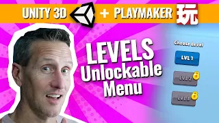 Unity Playmaker - Player Prefs and Locked Level Menu System