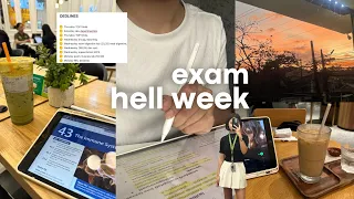 cramming 200 lecture slides for finals exam week | study vlog