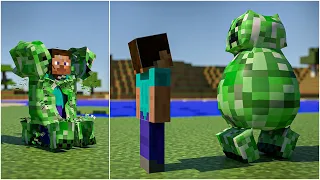 20 Fun ways to kill a Creeper in Minecraft 💥 [Death animations]