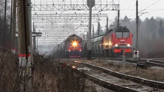 The Moscow - Riga railway. Stretch Blagoveshchenskoye - Shakhovskaya.