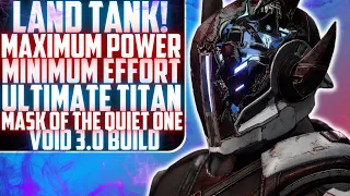 Mask Of The Quiet One Void 3.0 Titan Build Destiny 2