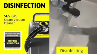 Steam Vacuum Cleaning. Karcher SGV 8/5 Product Demonstration