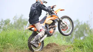 KTM 450 exc б.у. с пробегом 525 моточасов уже развалился и я попал на деньги?! Нет, пока все норм:)