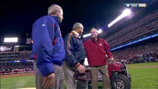 President Bush(s) throw out first pitch at World Series, Game 4 2010.