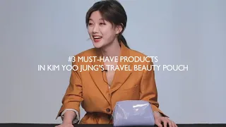 (NÜYOU 女友) WHAT ARE 3 MUST-HAVE PRODUCTS IN KIM YOO JUNG’S TRAVEL BEAUTY POUCH? 看视频！金裕贞分享美容包里的爱用物