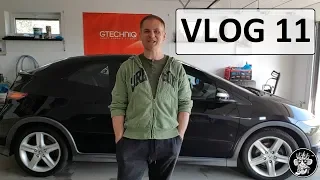 Król Połysku • Vlog 11 |  Honda Civic UFO, korekta lakieru,polerowanie reflektorów, Gyeon Primer