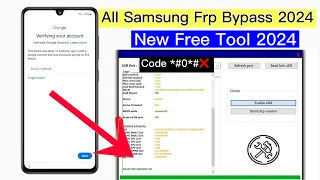 New Tool 2024 All Samsung Frp Bypass-Samsung Remove google lock Adb Fail