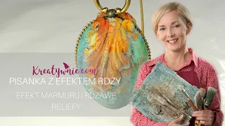 Pisanka z efektem rdzy i marmuru – DIY, tutorial