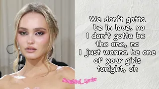 The Weekend - One of the girls (lyrics) ft Jennie ,Lilly-Rose Depp