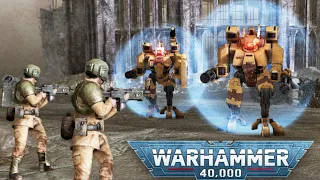 Imperial Guard vs Tau Empire - Last Victim Warhammer 40,000 Mod | Men of War: Assault Squad 2