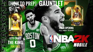 [How to PREP] Gauntlet | FREE Lebron James | Packs Opening | NBA 2k Mobile S5 @pinoyballerz