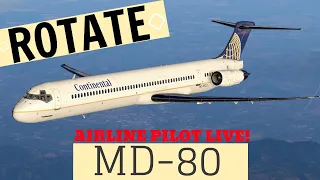 *Rotate MD80* Best of the best? I Old School I REAL airbus pilot LIVE!