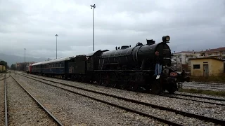 Steam locomotive Λβ 964 Shunting in Drama station.